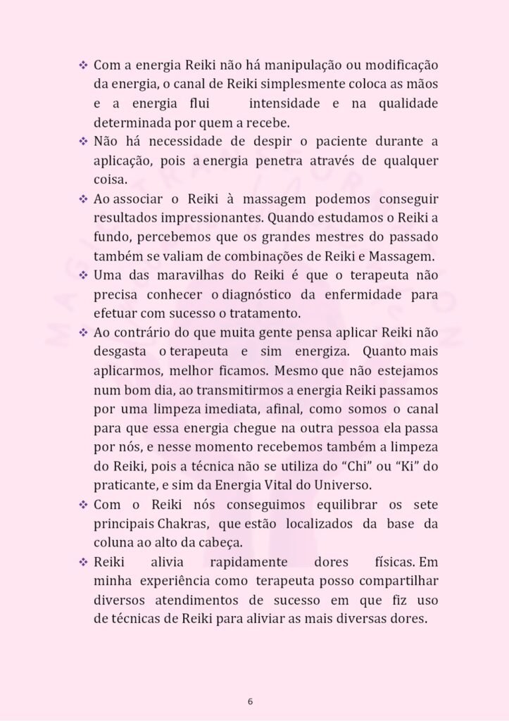 o reiki não desgasta o terapeuta