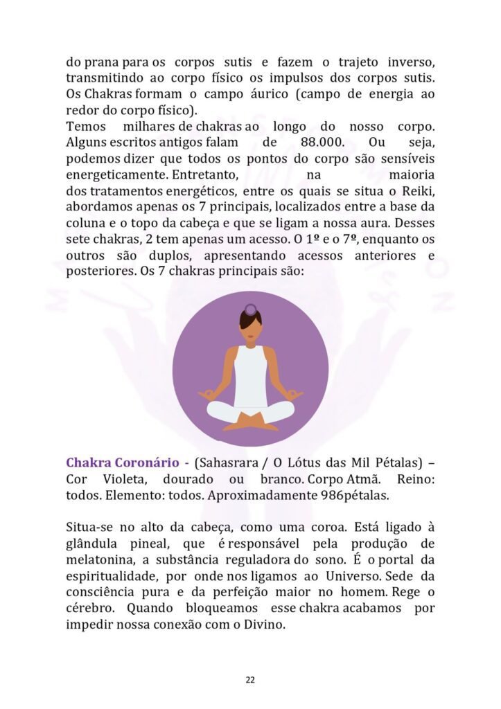 Reiki e o chakra coronário